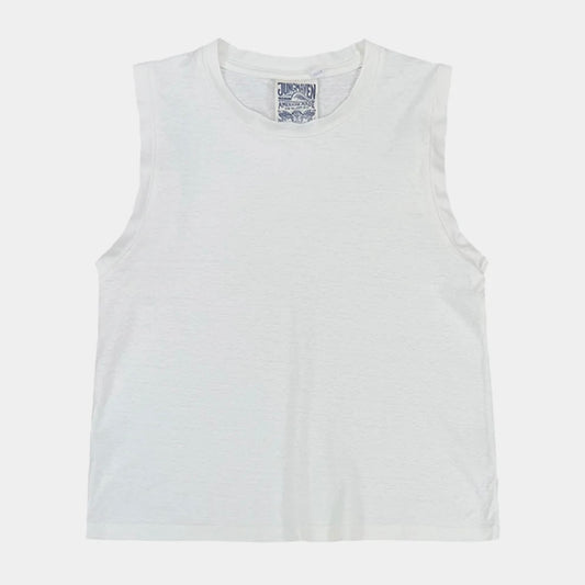 Jungmaven • Hemp & Organic Cotton Pheonix Muscle Tee •  Washed White