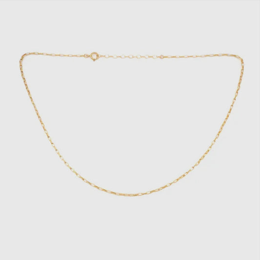 Baby Link Chain Necklace 14K Gold Fill