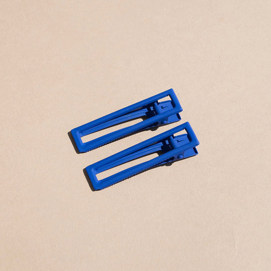 Nat + Noor • Lu Lu Alligator Hair Clip • Cobalt Blue
