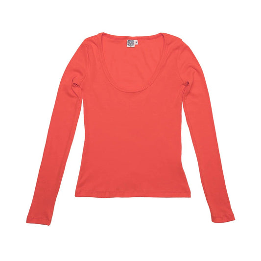 Jungmaven • Paseo Long Sleeve Hemp Tee Shirt • Poppy Red