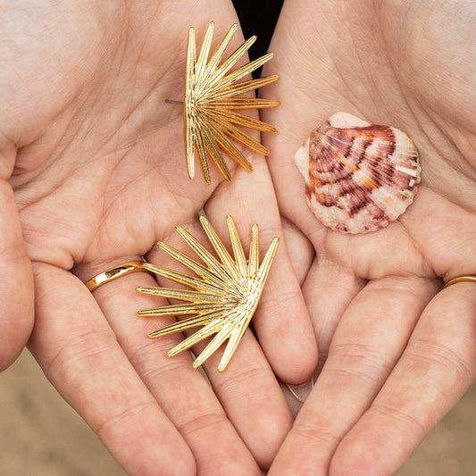 Palmier Stud Earrings • Gold