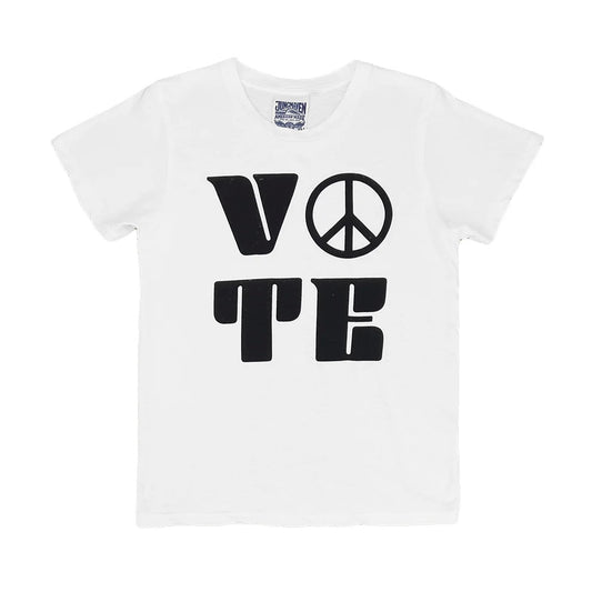 Jungmaven • Lorel Tee •  Vote for Peace • Washed White