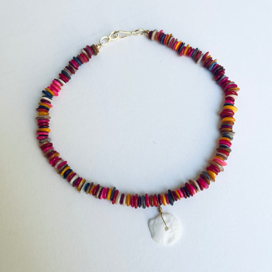 Sundrunk Studio • Puka Shell Necklace • Multi Colored