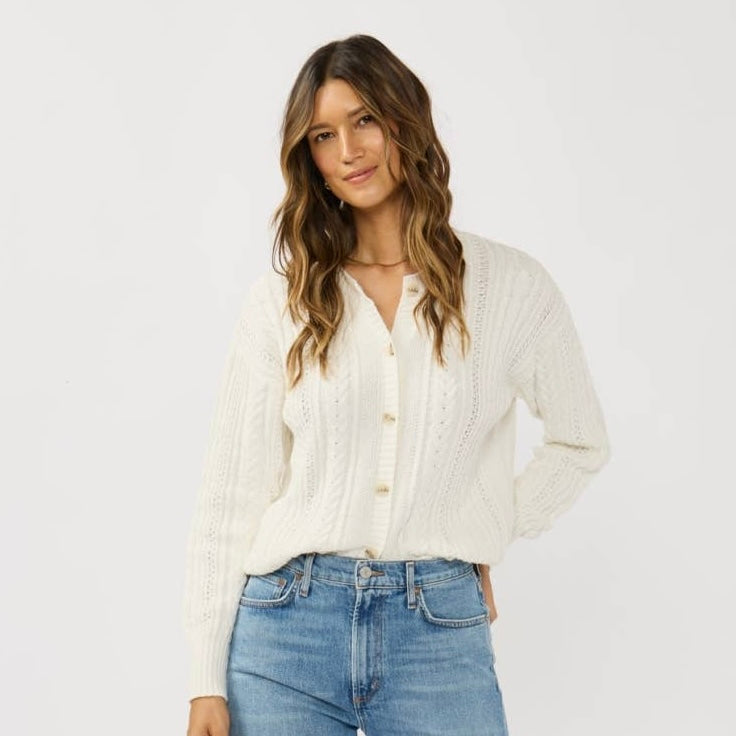 Cotton Cardigan • White