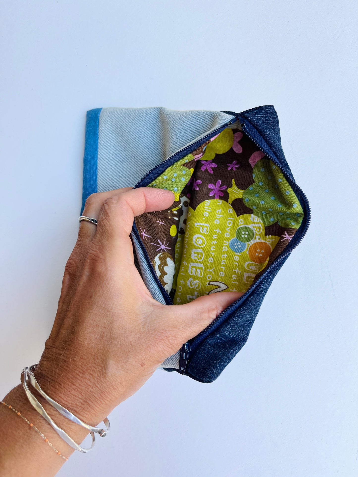 Terra • Handmade Patchwork Pouch • Sprouts