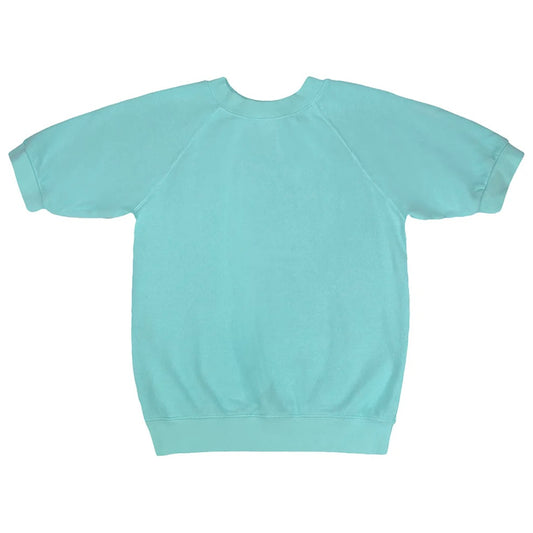 Jungmaven • Short Sleeve Raglan French Terry Fleece Sweatshirt • Oasis Blue