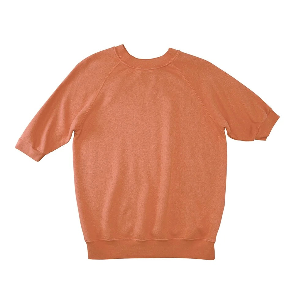 Jungmaven • Short Sleeve Raglan French Terry Fleece Sweatshirt • Burnt Orange