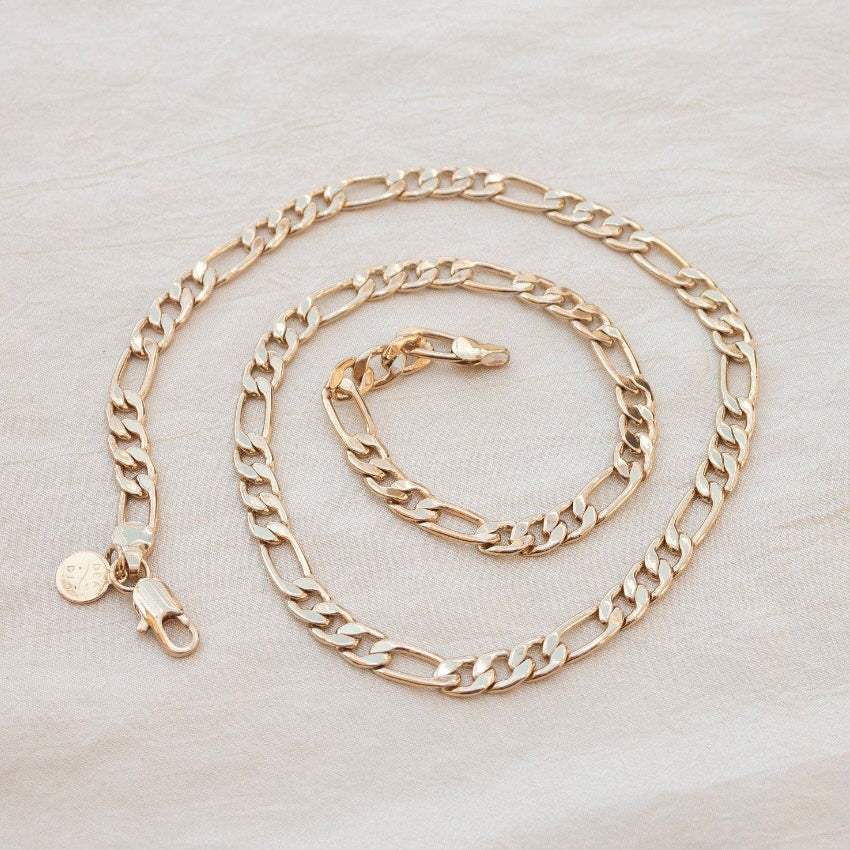 Dea Dia • Thick Figaro Chain Necklace • Gold