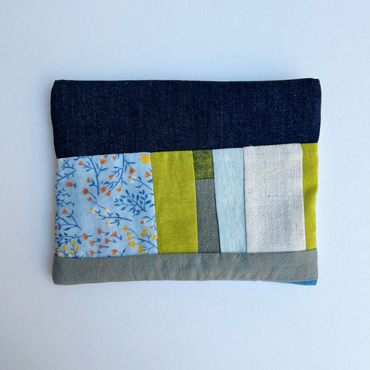 Terra • Handmade Patchwork Pouch • Sprouts