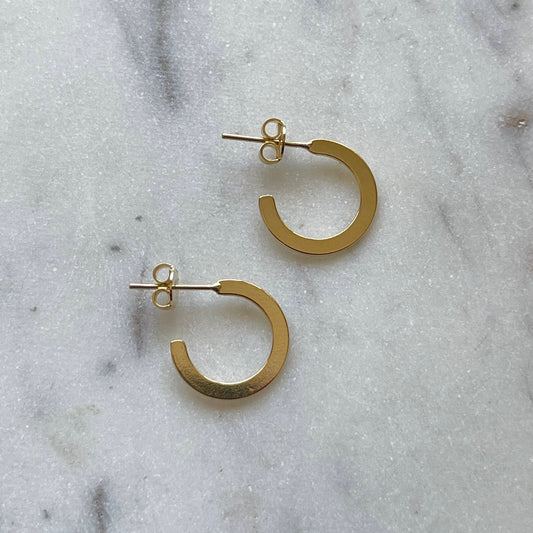 Lind Hoop Earrings • Small • 14K Gold Fill