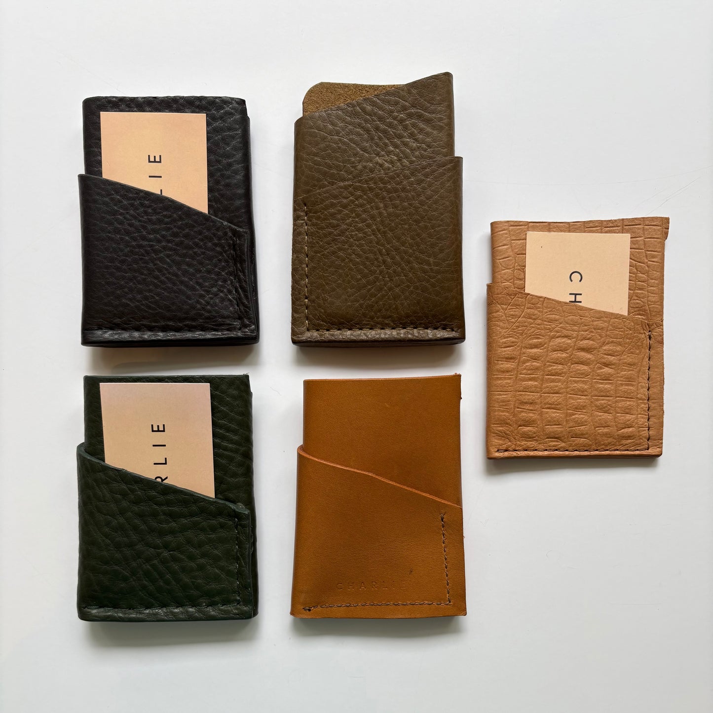 Charlie’s Goods • Leather Card Holder • Pick Your Color