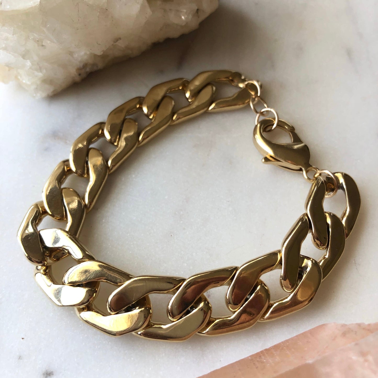 Addie Chunky Chain Bracelet • 14K Gold Fill