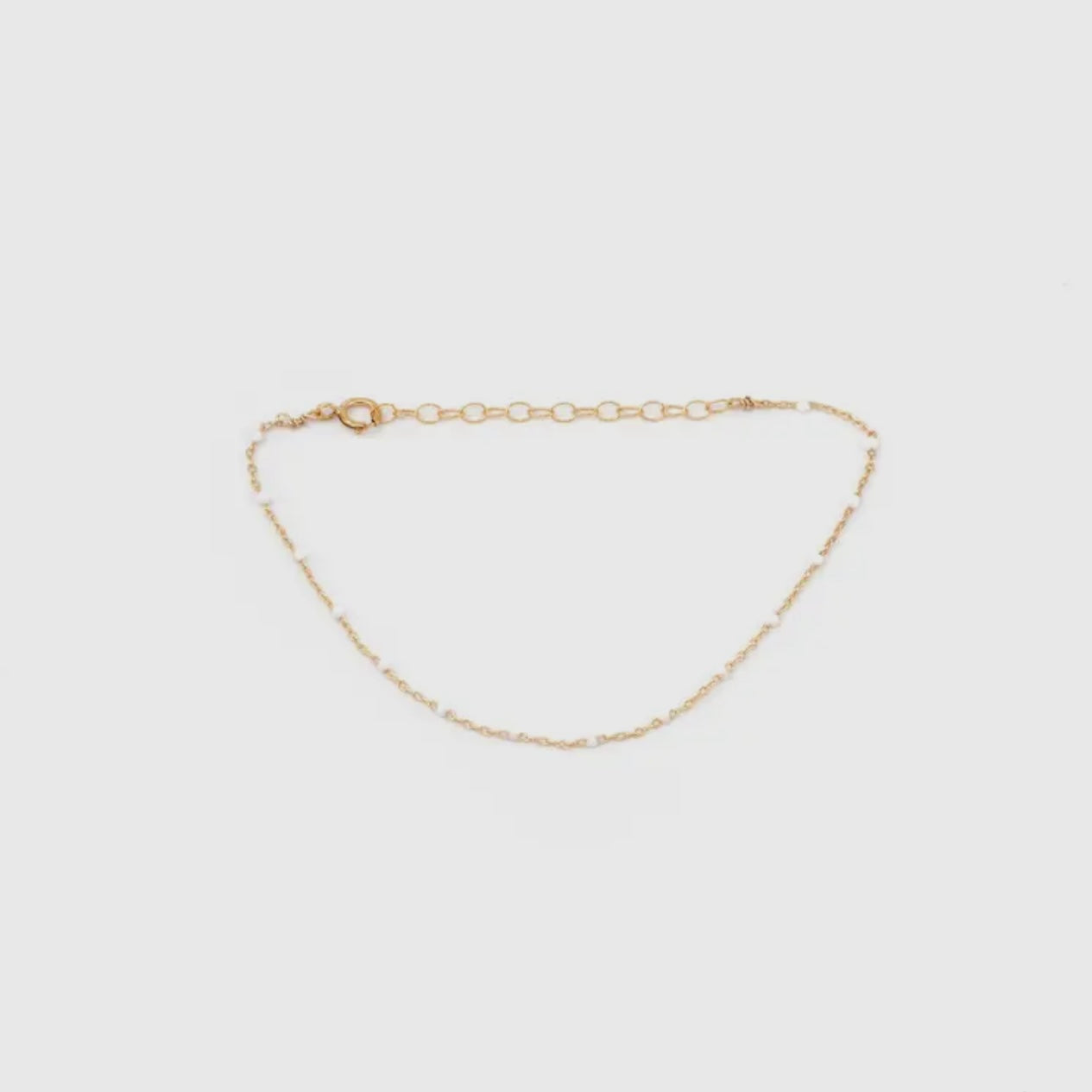 Dainty Enamel Bracelet • 14K Good Fill• Pick Your Color