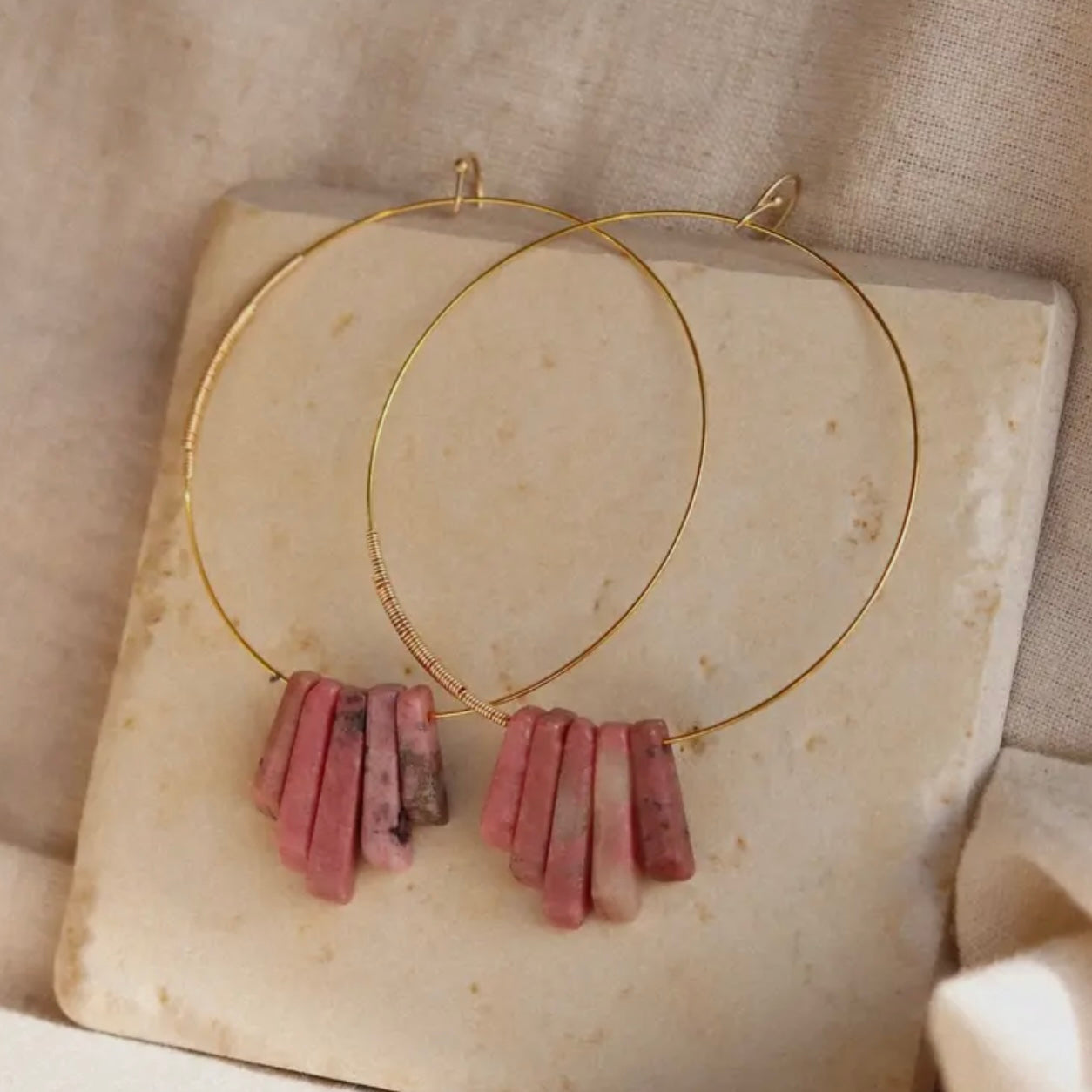 Goldie Jewelry • Rose All Day Gold Hoops • Rhodendite