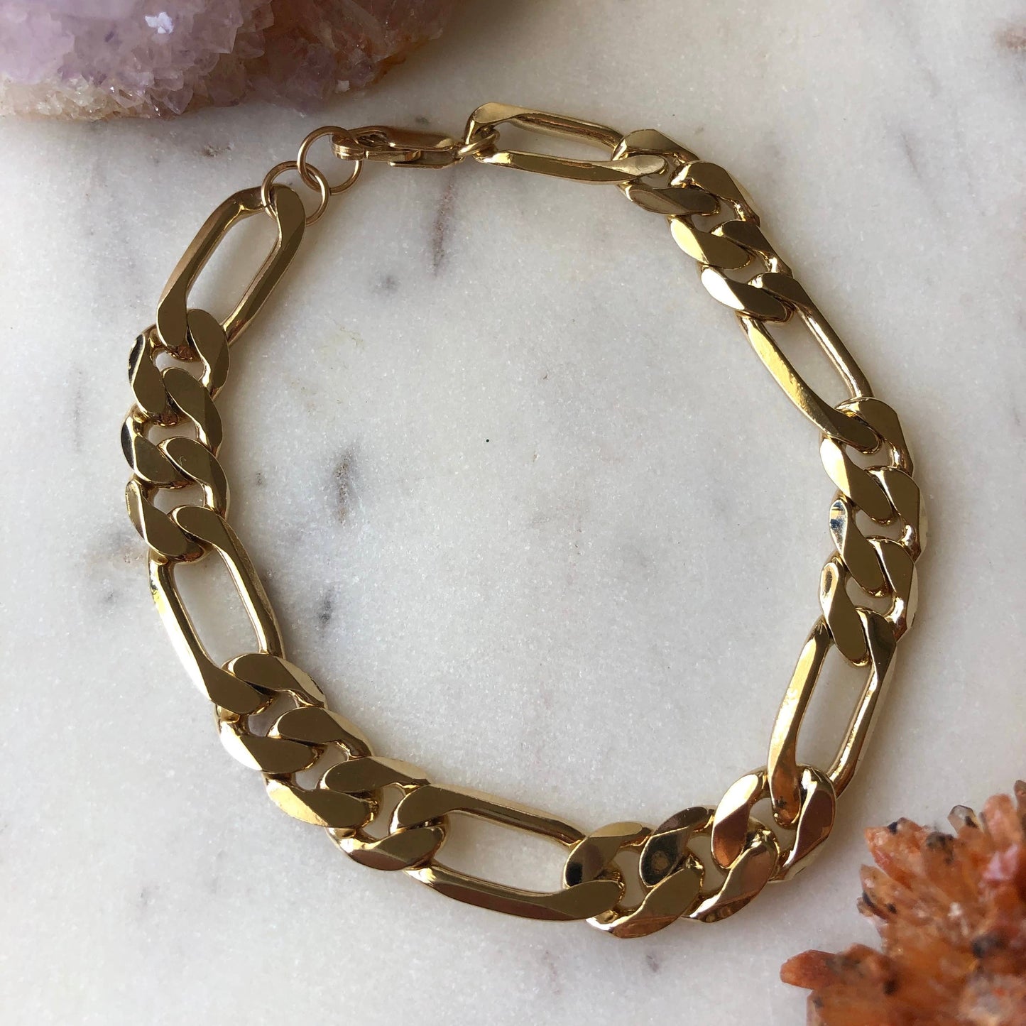 Ava Chunky Figuaro Chain Bracelet • 14K Gold Fill