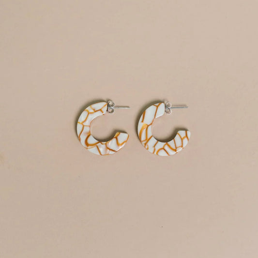 Ray Chunky Hoop Earrings • Dandelion