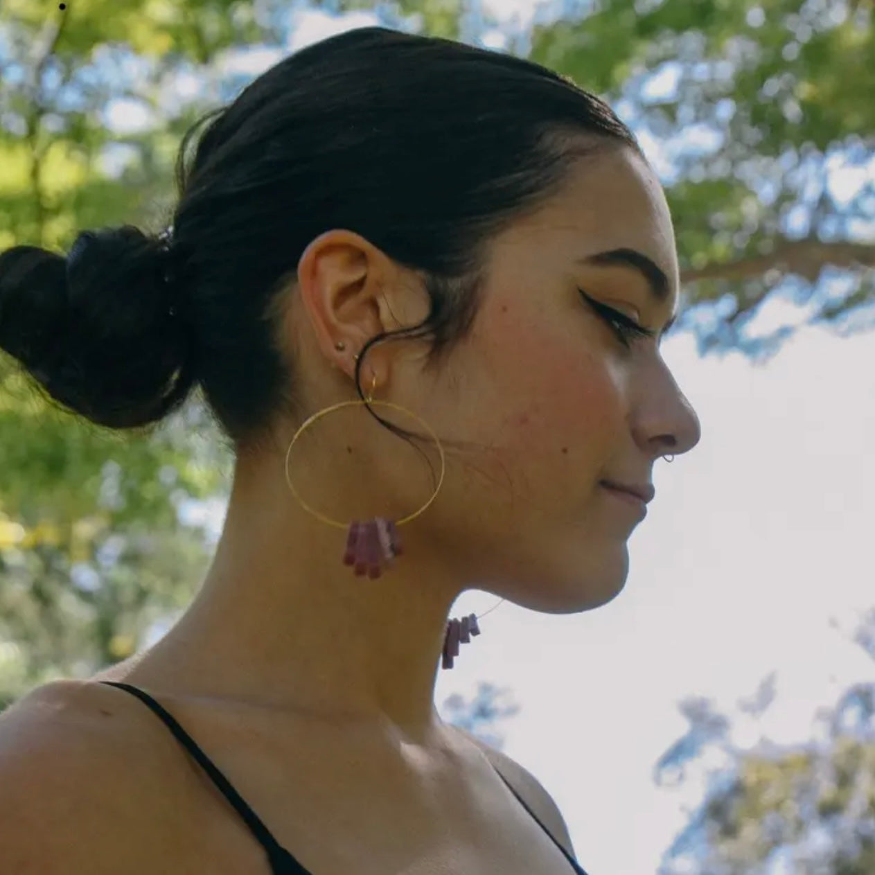 Goldie Jewelry • Rose All Day Gold Hoops • Rhodendite