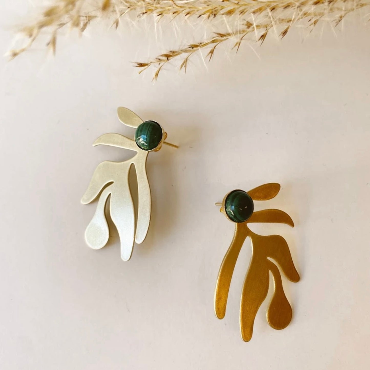 Matisse Earrings • Malachite