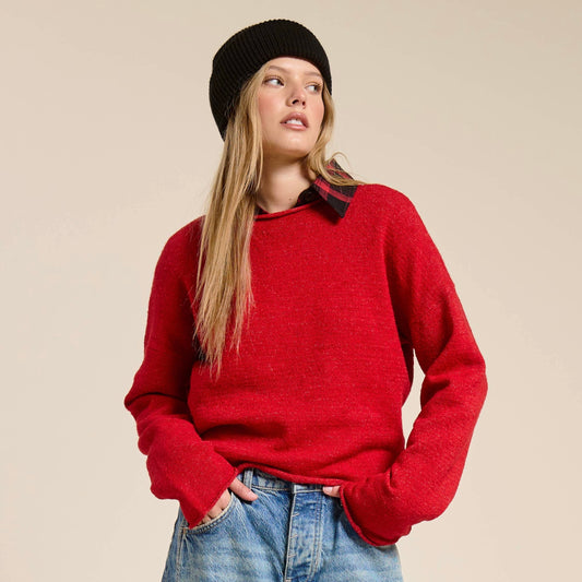 Essential Pullover Sweater • Red