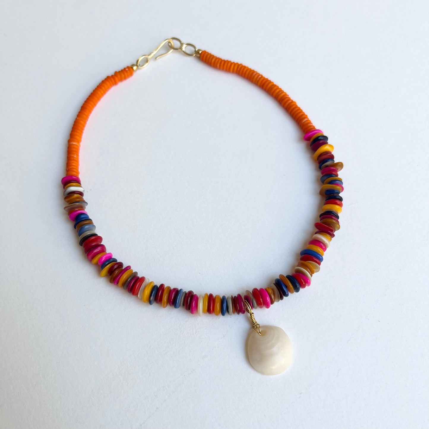 Sundrunk Studio • Puka Shell Necklace • Multi Colored