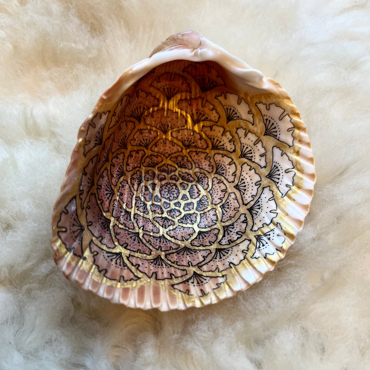 Shana Heller • Seashell Mandala Art • Small