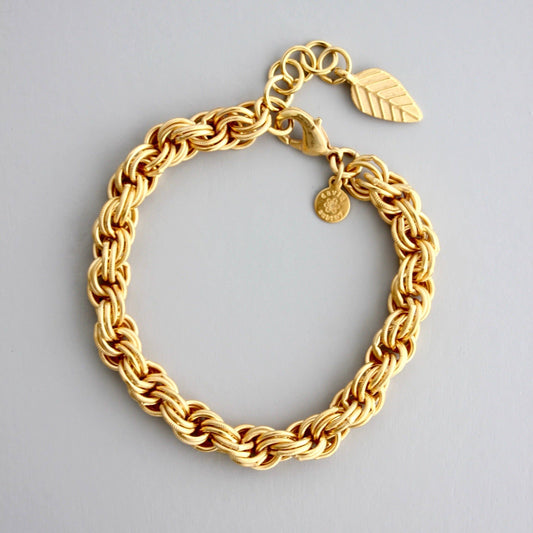 David Aubrey • Rope Chain Bracelet • Gold