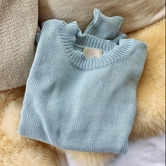 Honest Cotton • The Handknit Crew • Baby Blue