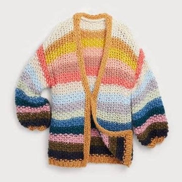 Saachi • Rainbow Knitted Cardigan