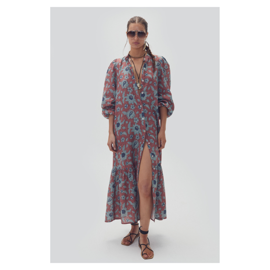 Lanhtropy • Meknes Linen Dress • Matilde Print