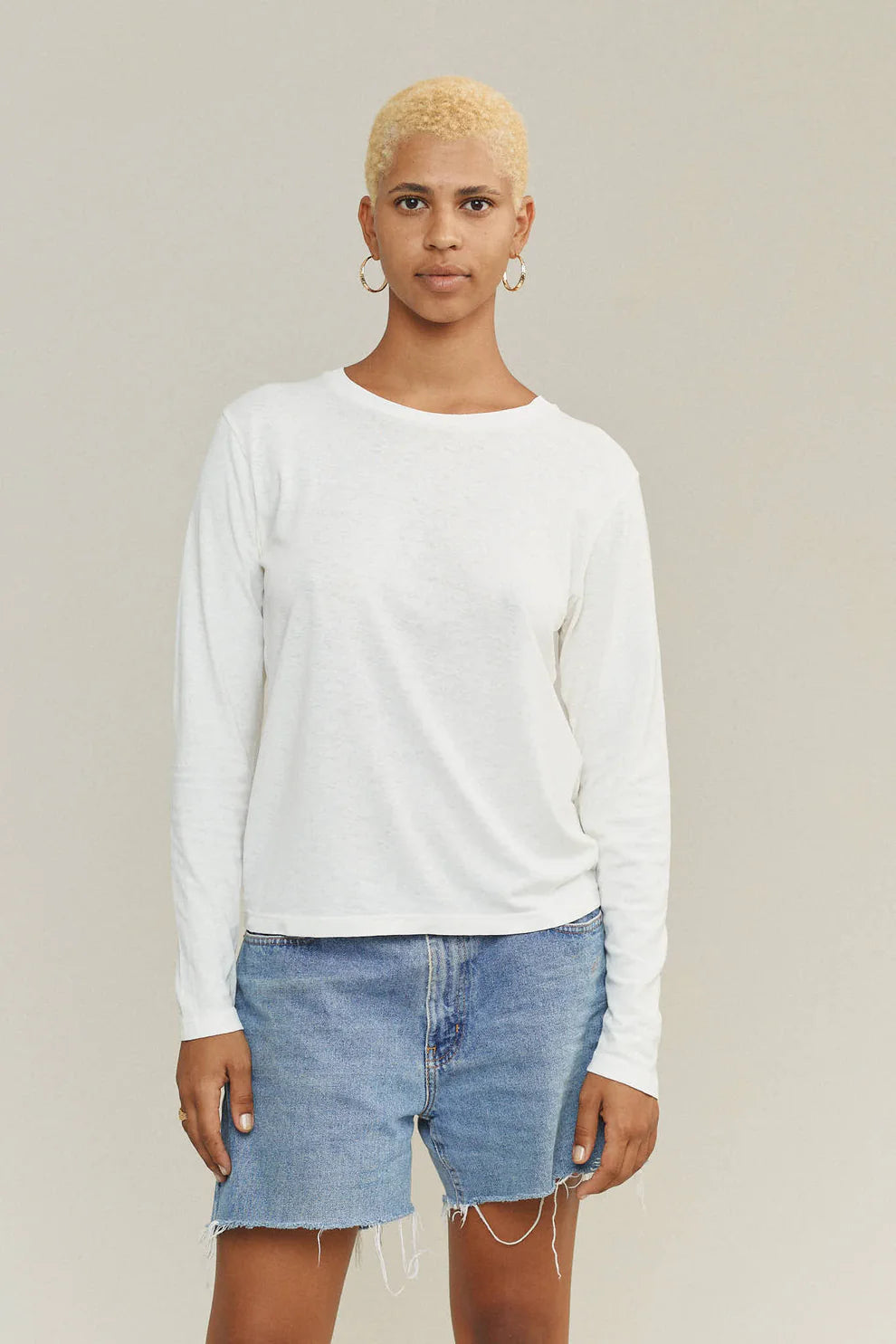 Jungmaven • Encanto Long Sleeve Hemp Tee Shirt • Wisteria