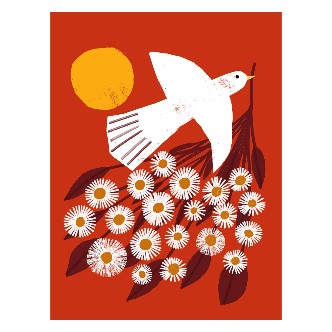 Anisa Makhoul • Art Print • Red Dove