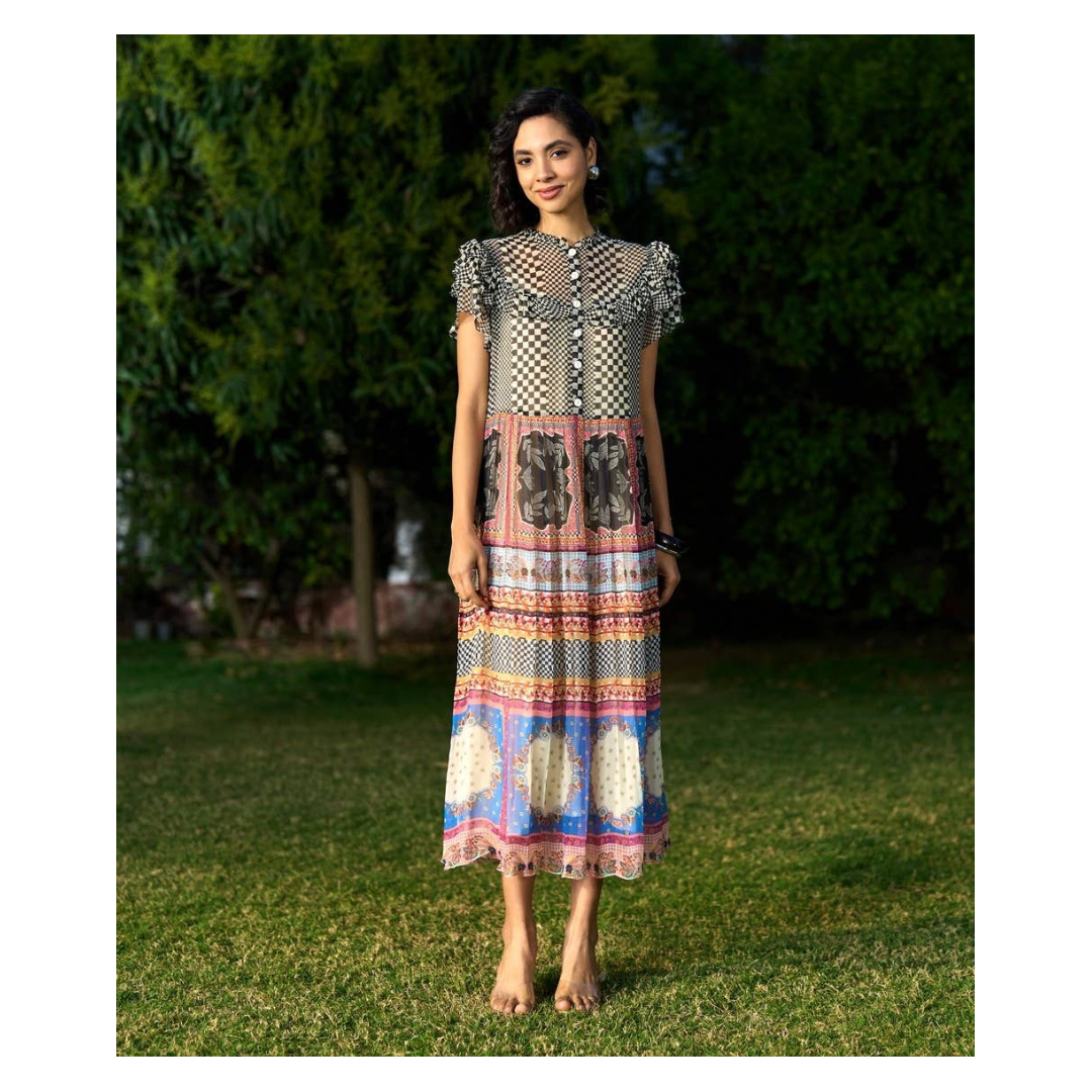 Verb By Pallavi Singhee • Lee Chiffon Dress • Multi