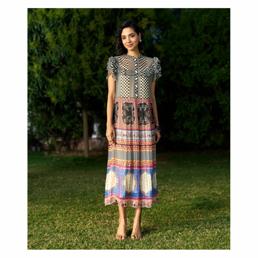 Verb By Pallavi Singhee • Lee Chiffon Dress • Multi