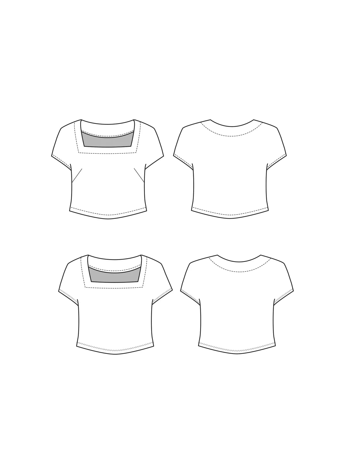 Friday Pattern Co. • Square Neck Top Sewing Pattern
