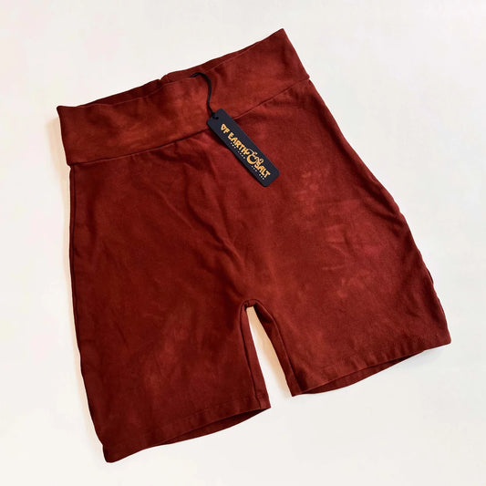 Of Earth & Salt • Bike Shorts • Hand-dyed • High Tide Madrone Red