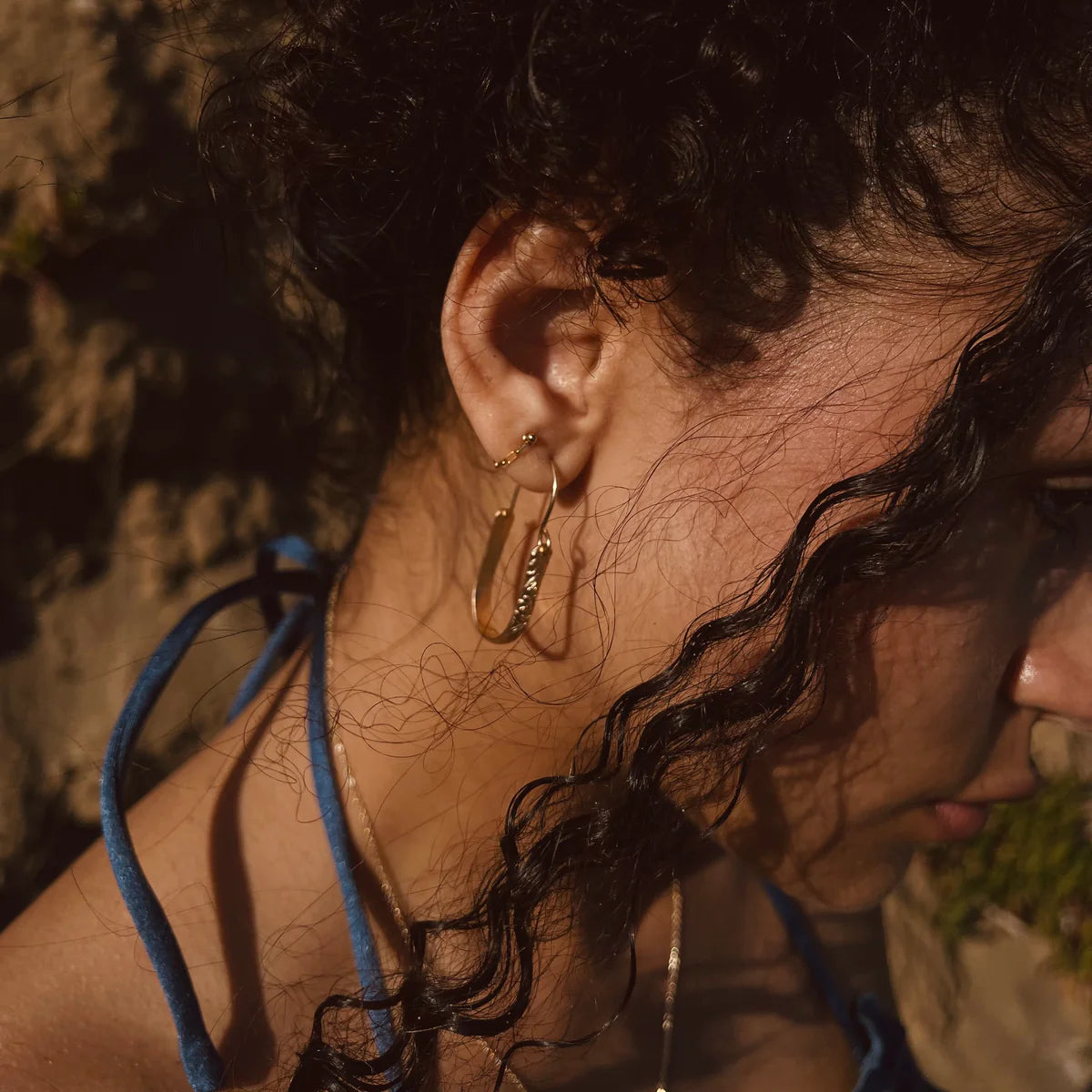 In Situ • Lehua Flora Hoop Earrings • 14K Gold Fill