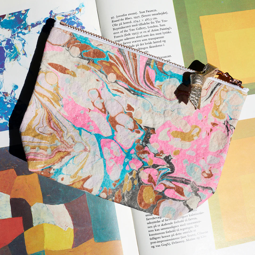 Love Mert • Hand Marbled Zip Pouch • Small • Viper