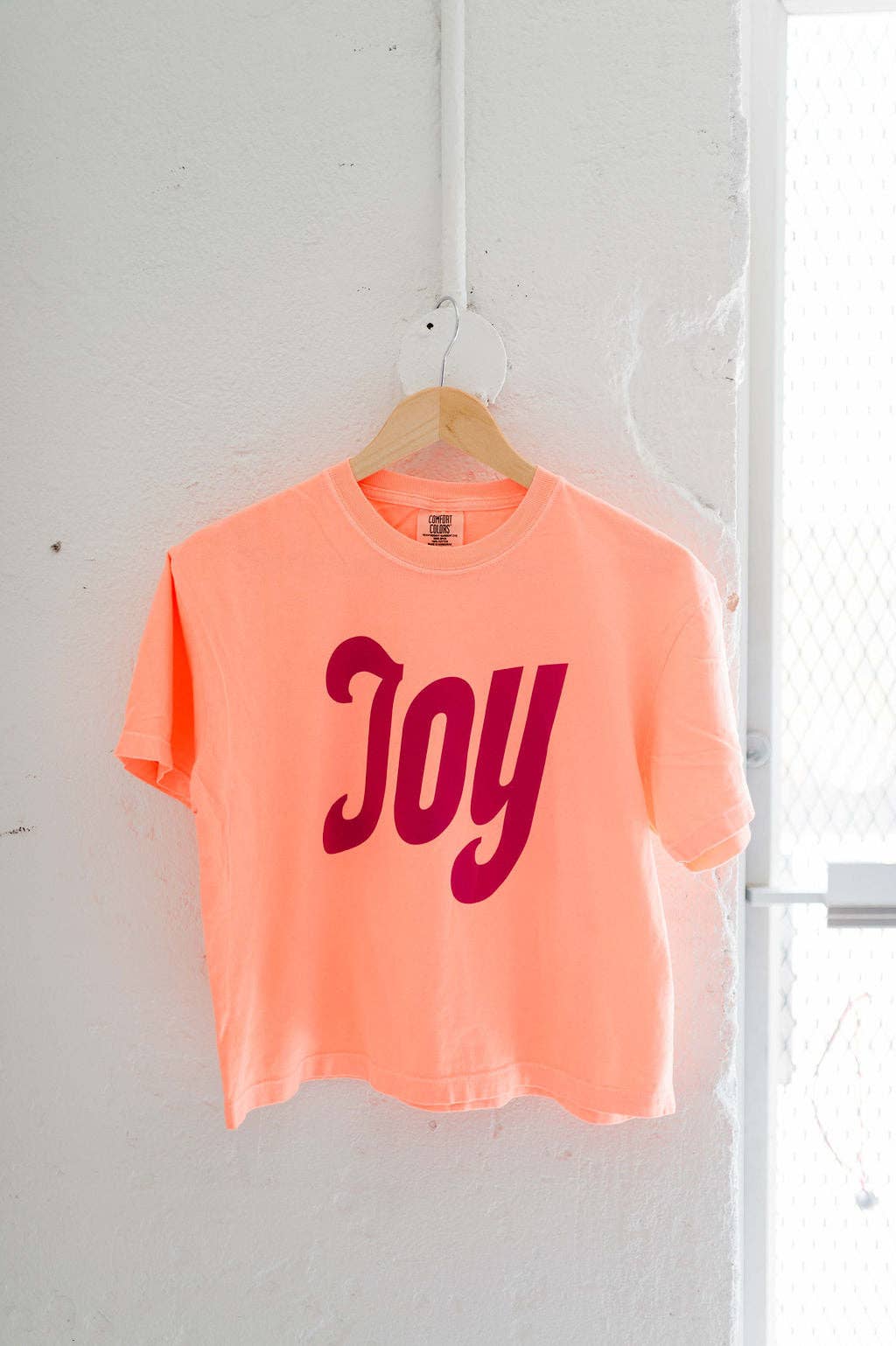 Ramble & Co. • Cotton Tee • Joy • Neon Cantaloupe