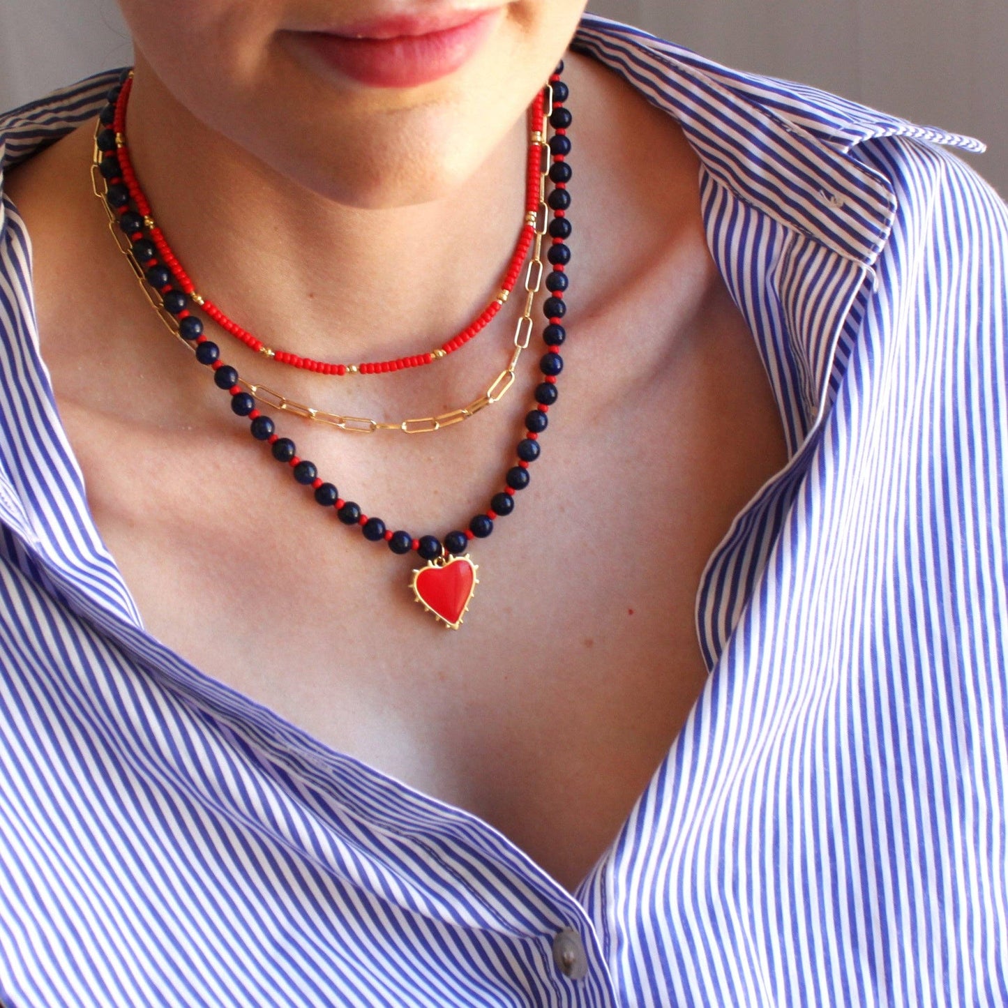 The Silver Wren • Lettie Seed Bead Necklace • Choose Color