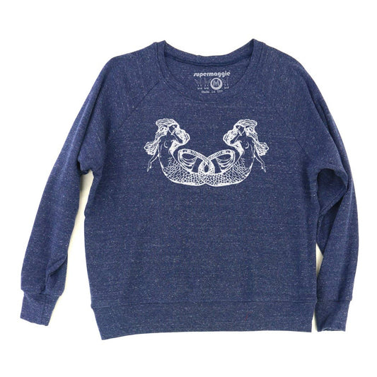 Super Maggie • Pia Tri Blend Pullover Mermaids • Blueberry