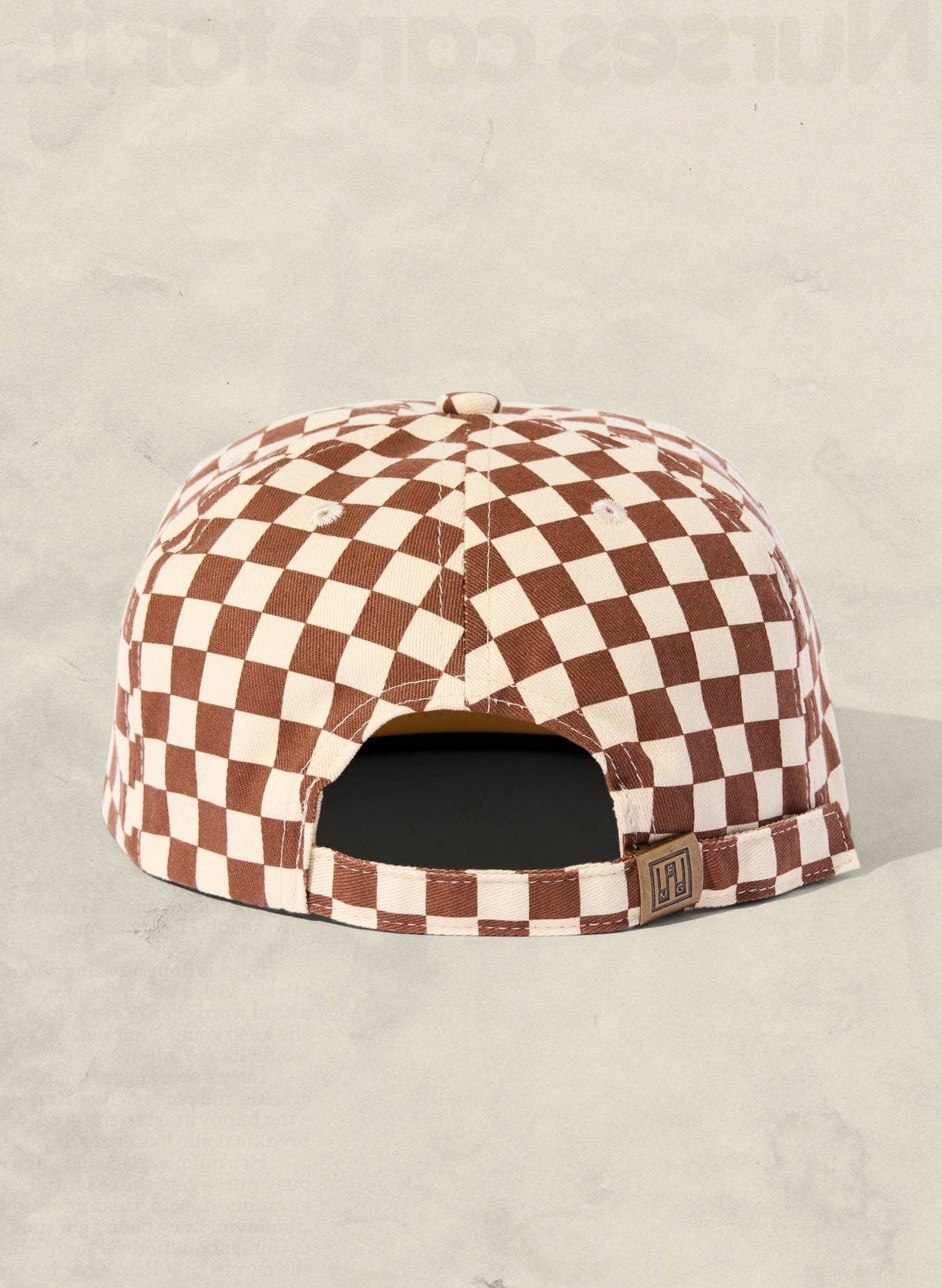 Checkerboard Field Trip Hat • Rust