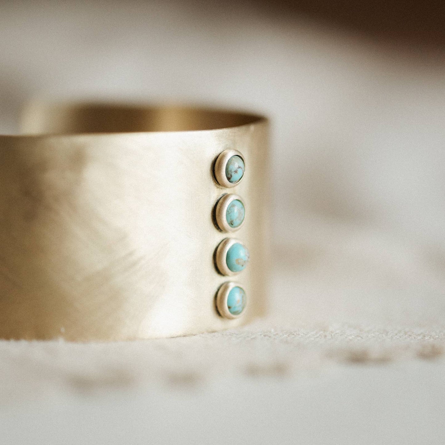 Absaroka Cuff • Brass & Turquoise