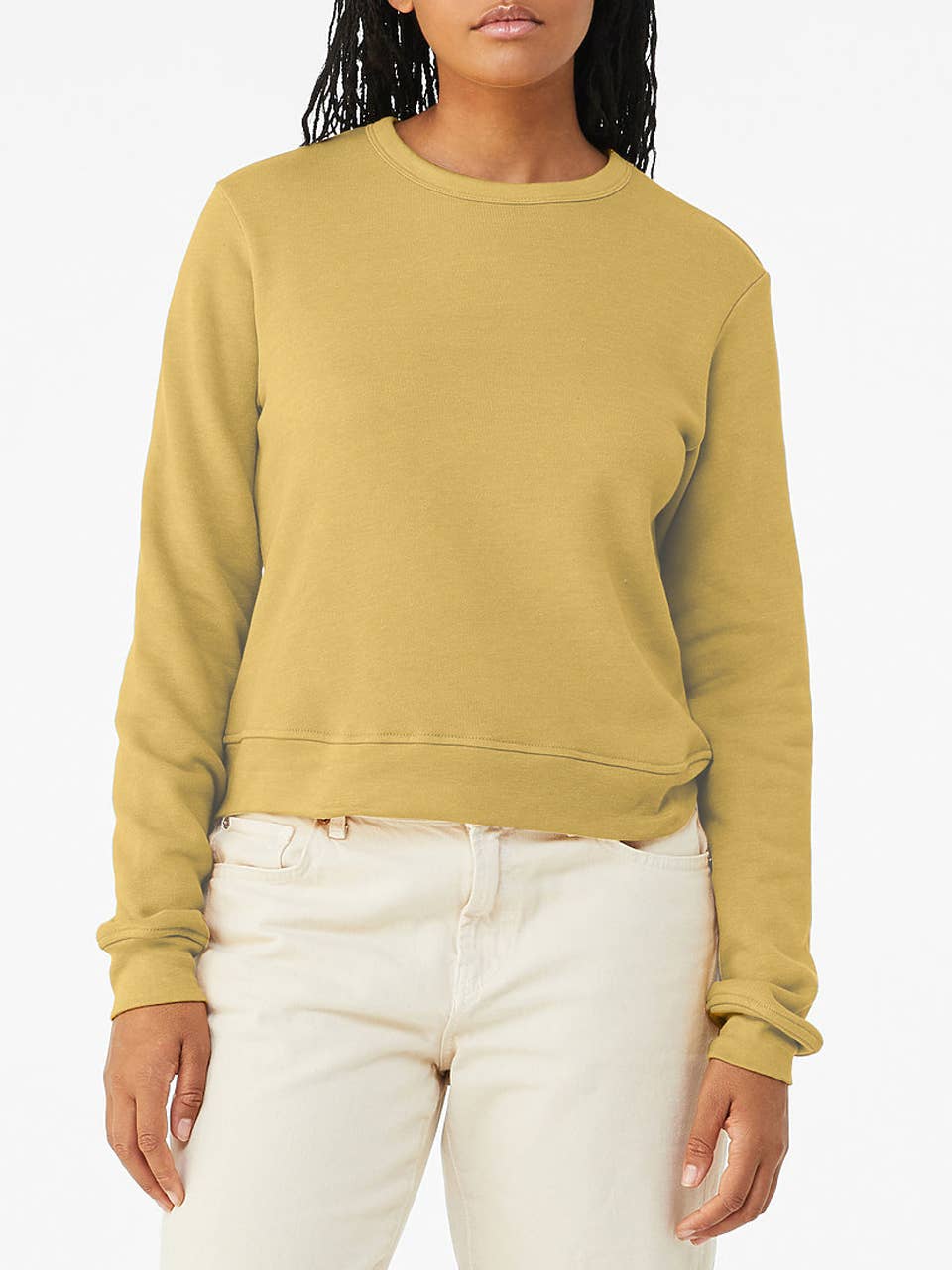 Fleece Sweatshirt • Triangles •  Mustard