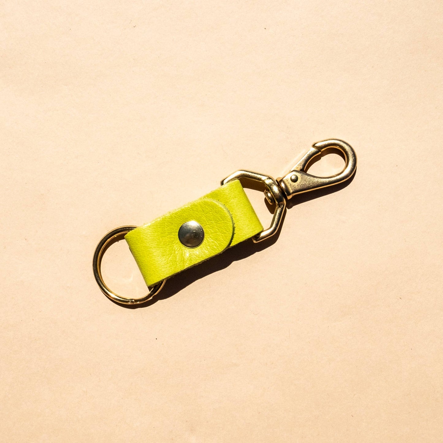 Leather Keychain Hook • Pick Your Color
