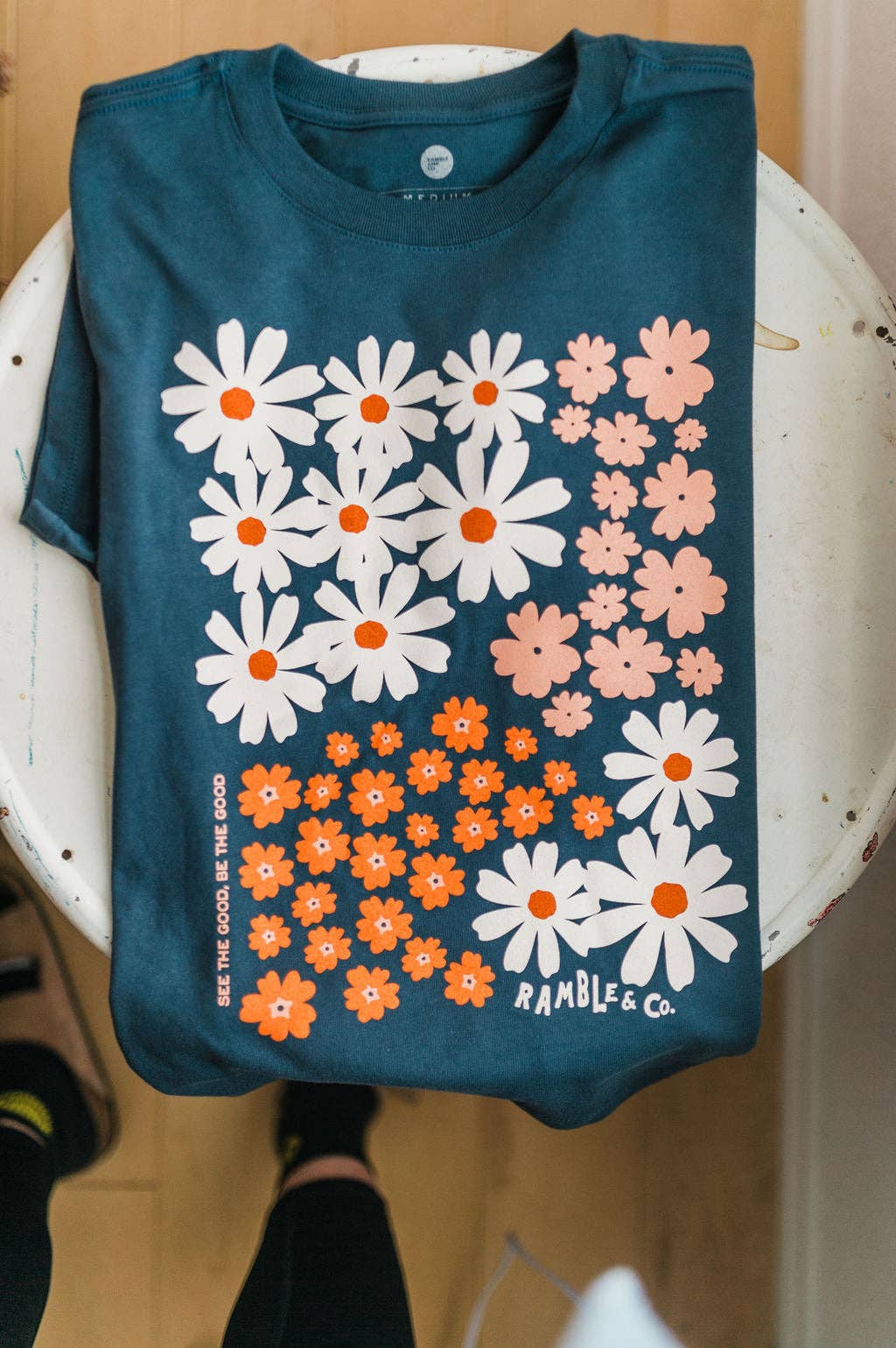 Cotton Tee • See the Good • Vintage Navy