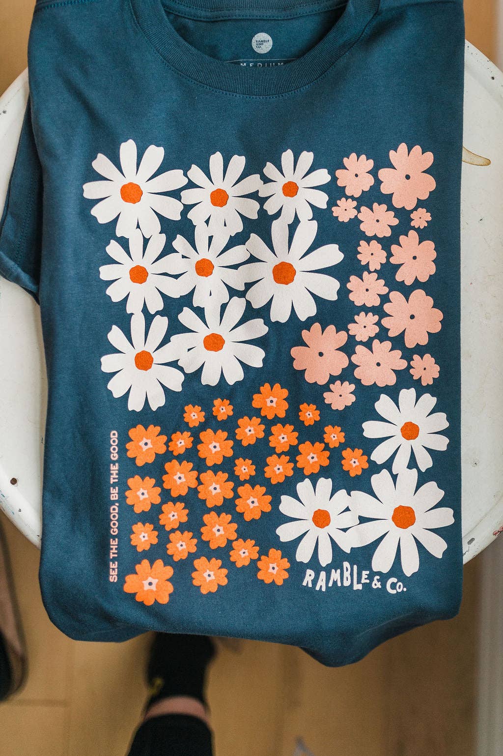 Cotton Tee • See the Good • Vintage Navy