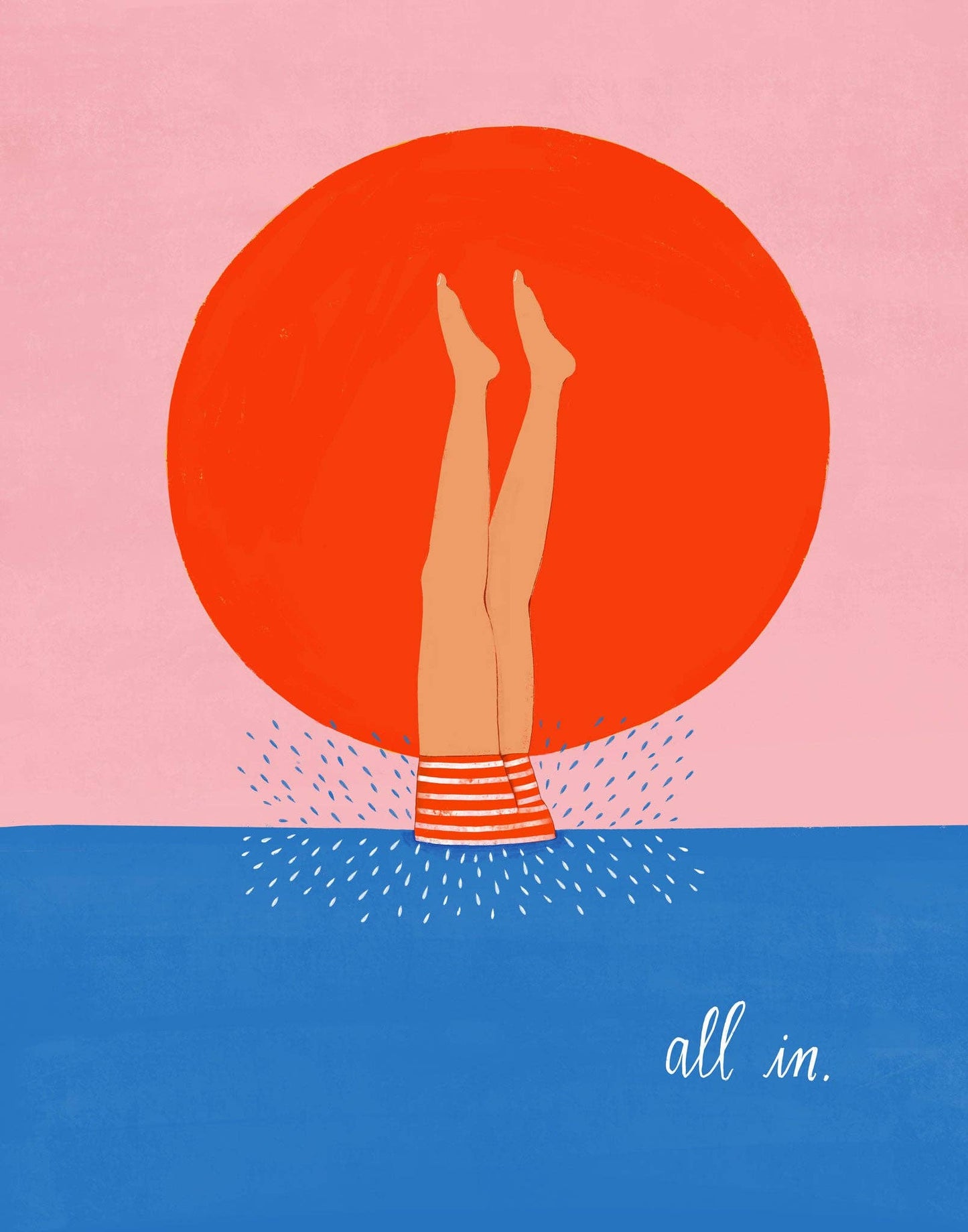 Lisa Congdon • All In • Art Print 11" x 14"