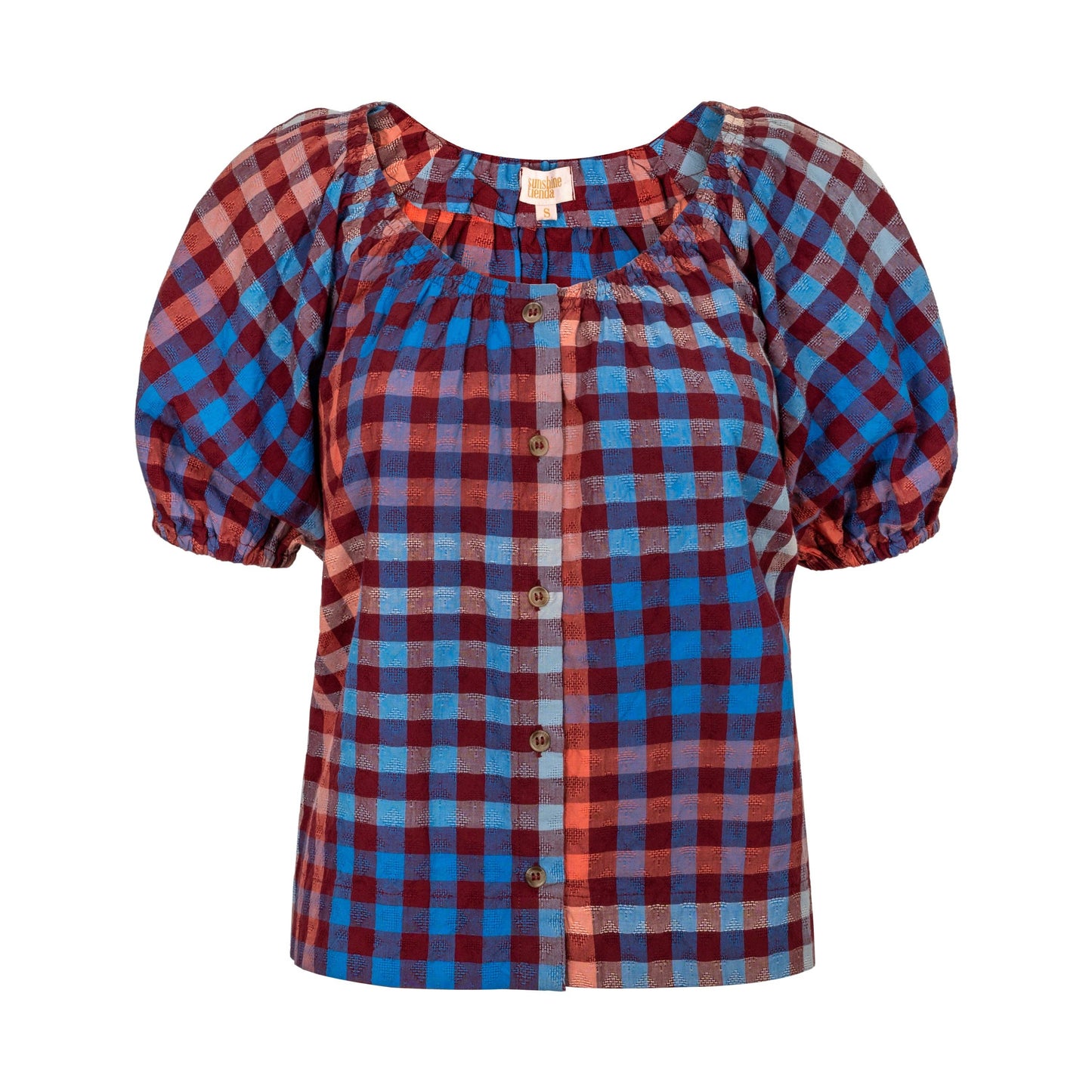 Sunshine Tienda • Frances Top • Cabernet Gingham