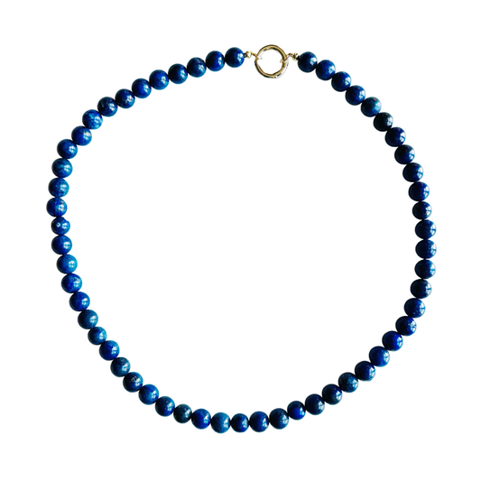 Mini Gumball Gemstone Necklace • Blue Lapis