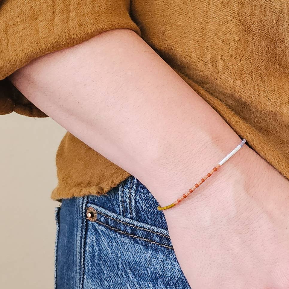 Adjustable Beaded Bracelet No. 108 • Multi-Color